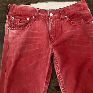 Red True Religion Men's Jeans